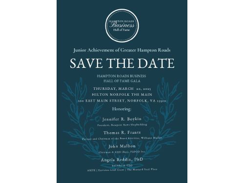 Save the Date for the 2025 Hampton Roads Business Hall of Fame